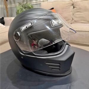 Simpson Black Racing Helmet